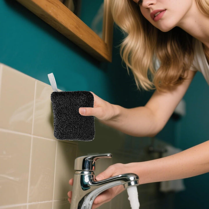 Wire Rinse Cloths, Household Metal Cleaning Sponge, Scratch-Resistant, Reusable Scouring Cloths for Wet and Dry Cleaning in Kitchen Sink and Stove