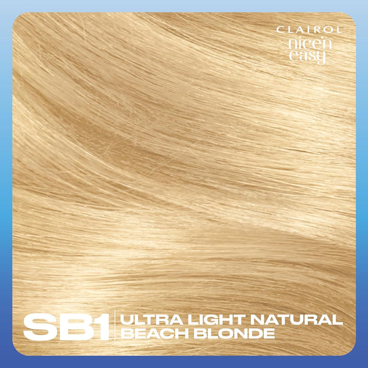 NICE'N EASY CRÈME PERMANENT HAIR DYE - SB1 ULTRA LIGHT NATURAL BEACH BLONDE