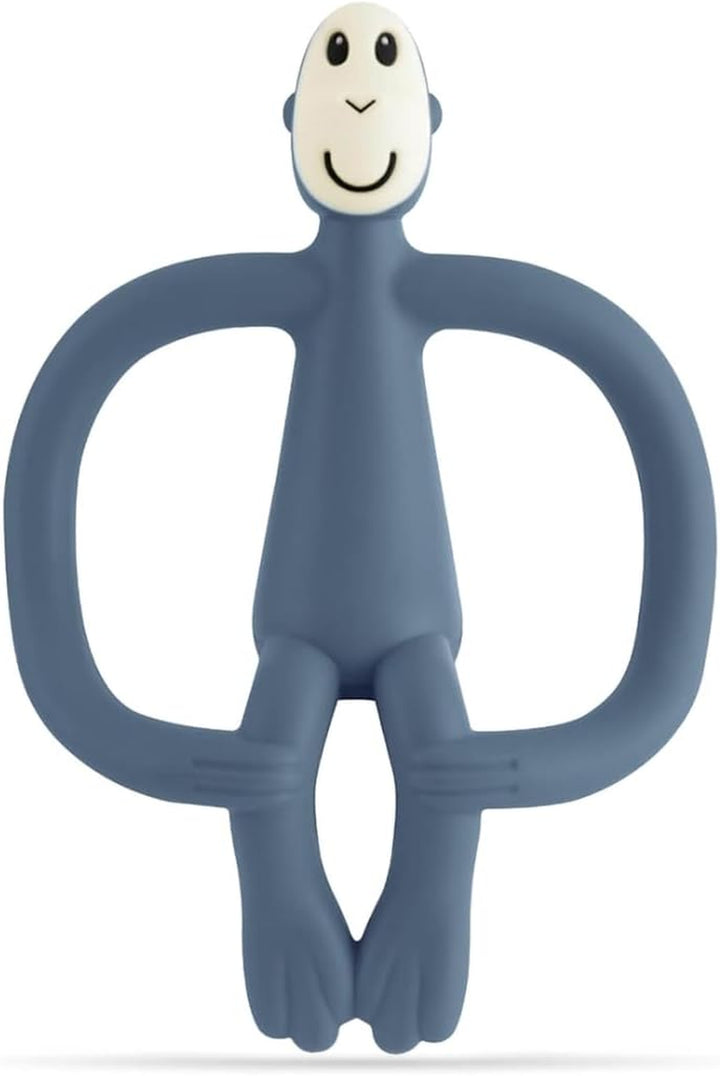 , Original Teether & Gel Applicator, Antimicrobial Silicone Teething Toys for Baby, Easy to Grip, BPA Free, 3 Months Old+, 10.5 Cm, Dusty Pink Monkey