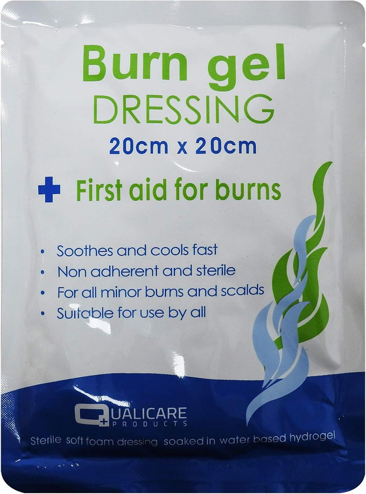 Emergency First Aid Burns Care Scalds Sunburn Dressings Cooling Gel - 3.5G Sachets, 10 Packets