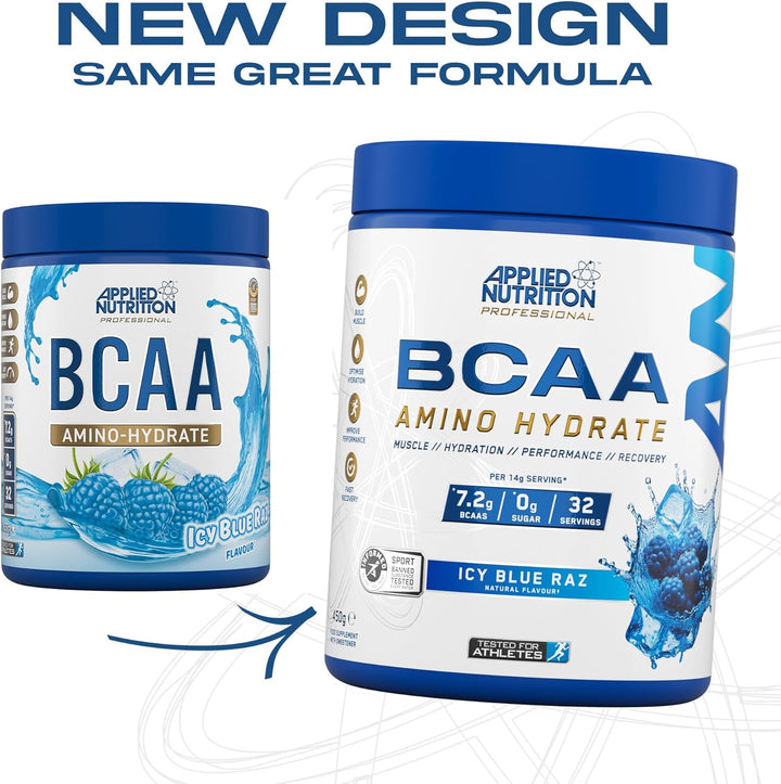 BCAA Powder - Branched Chain Amino Acids Bcaas Supplement, Amino Hydrate Intra Workout & Recovery Energy Drink (450G - 32 Servings) (Fruit Burst)