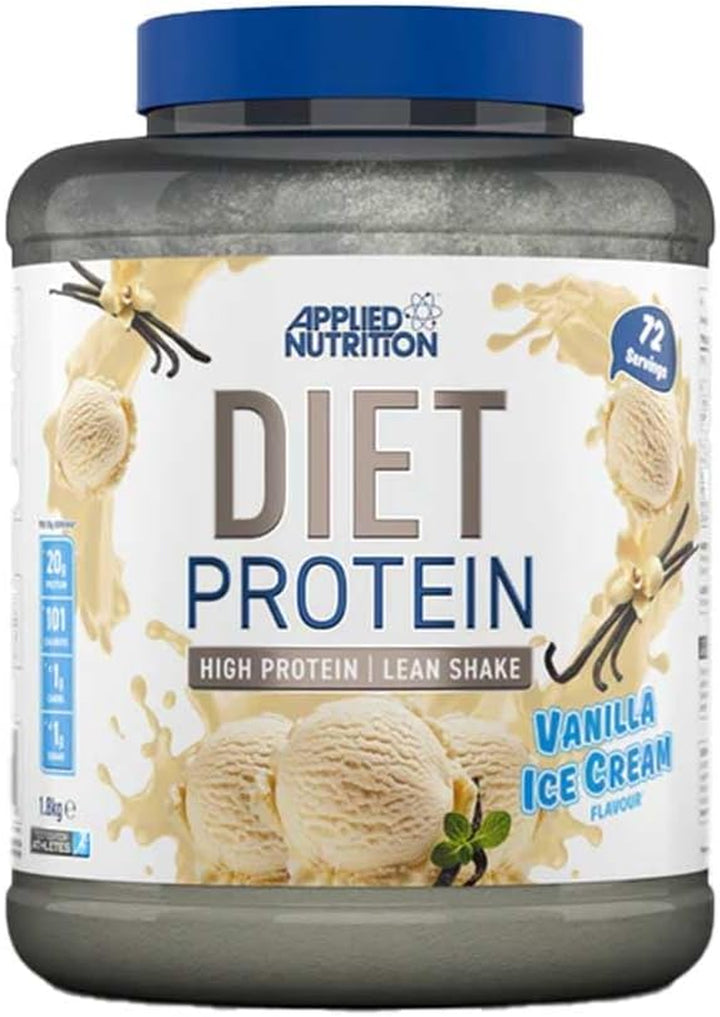 Diet Whey - High Protein Powder Supplement, Low Carb & Sugar, for Weight Management with CLA, L Carnitine, Green Tea (450G - 18 Servings) (Vanilla)