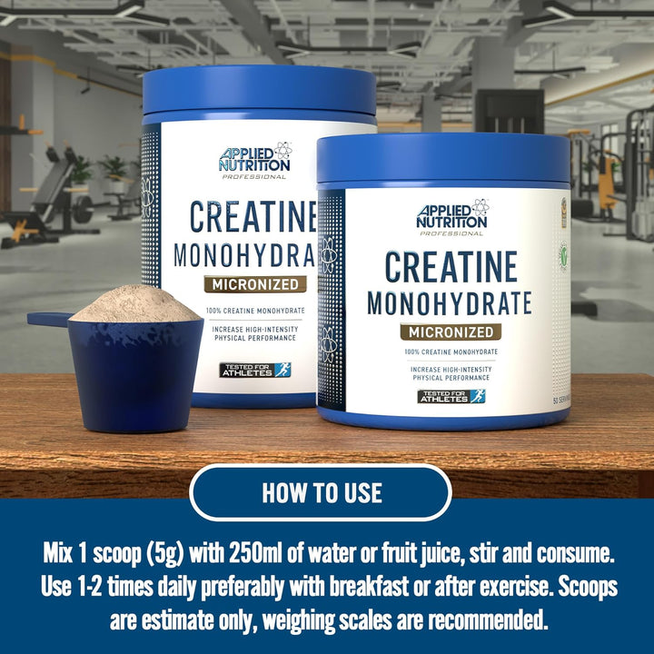 Creatine Monohydrate Powder 500G – 100% Micronized Creatine – 5G per Serving – Unflavoured – Supports High-Intensity Performance – 100 Servings