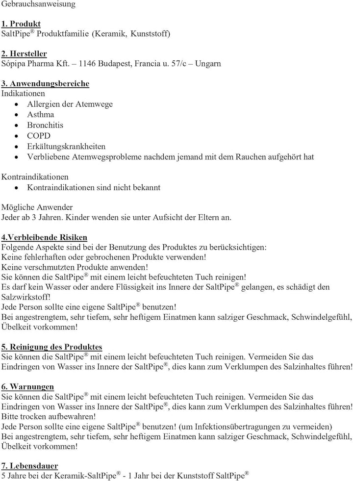 Cisca Easy  the Salt Therapy Inhaler for Allergy and Asthma
