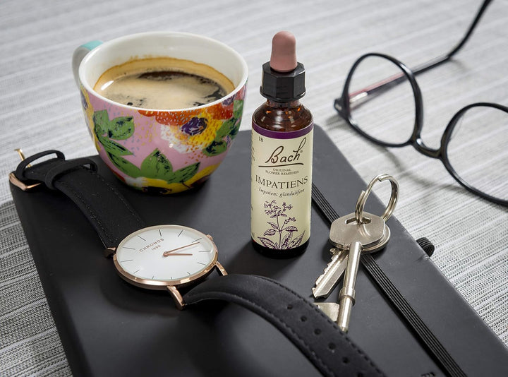 Original Flower Remedies (Impatiens) Reach Out to Others, Remain Patient, Emotional Wellness, Natural Flower Essence, 20Ml