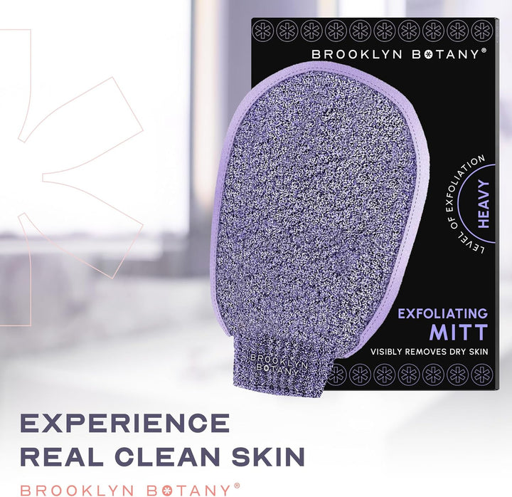 Exfoliating Mitt for Bath and Shower – Heavy Duty Exfoliating Body Scrubber for Massage and Dead Skin Remover for Body – 1 Mitt