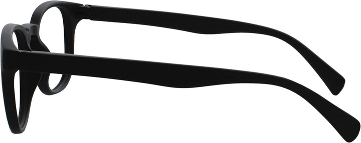 Pop 3 Pack Black Distance Glasses Short Sighted Retro round Mens Womens Spring Hinges M2-1-2.00