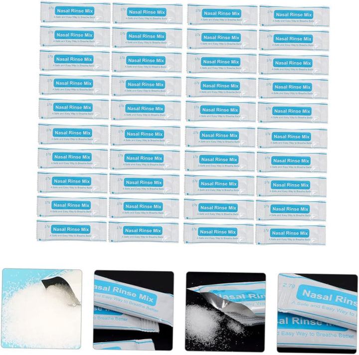 80Pcs Nasal Salt Packets for Nose Cavity Protector Nasal Cleaning Salt for Nose Cleaner For