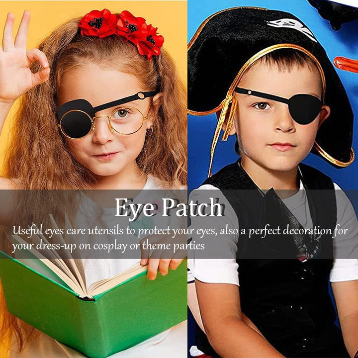 Eye Patch, Adjustable Medical Eye Patches for Adults, Pirate Eye Patch for Treat Lazy Eye Amblyopia Strabismus