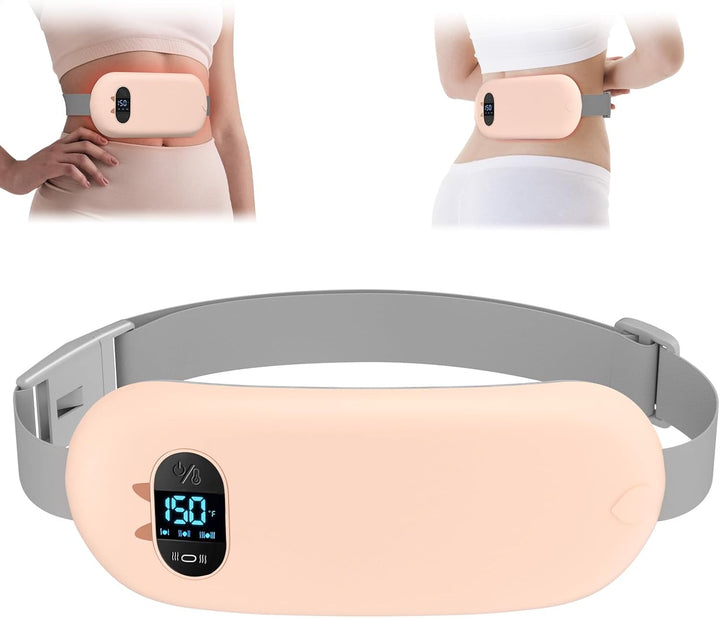 Heat Pad for Period Pain Relief, Upgraded 6 Heat Massage Modes Electric Fast Heating Pad for Lower Back Pain Cramp Heated Belt Menstrual Rechargeable USB Heating Pad Gifts for Women Girl Her Christmas