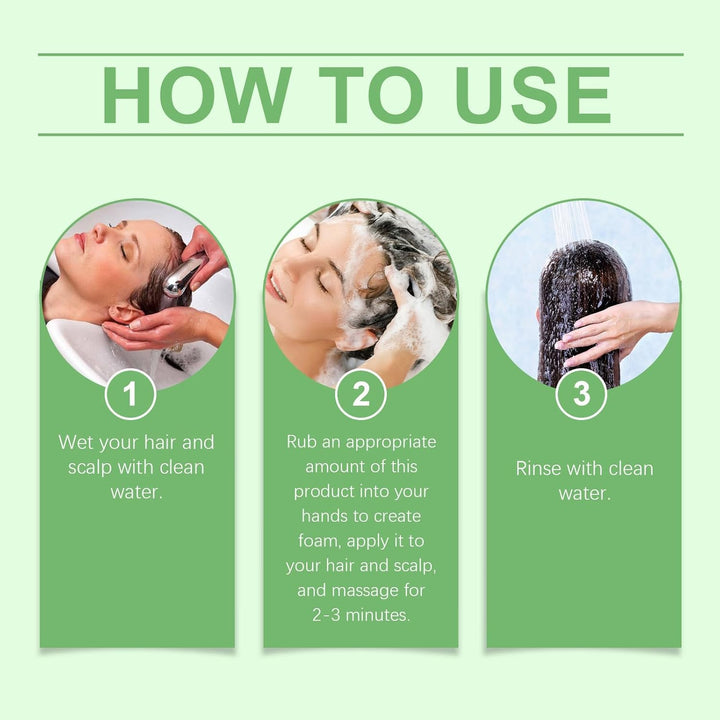 2 Pack Rosemary Hair Growth Shampoo, Thickening & Strengthening Shampoo with Hydrolyzed Keratin & Vitamin C, Nourishing and Moisturizing Formula for Women and Men