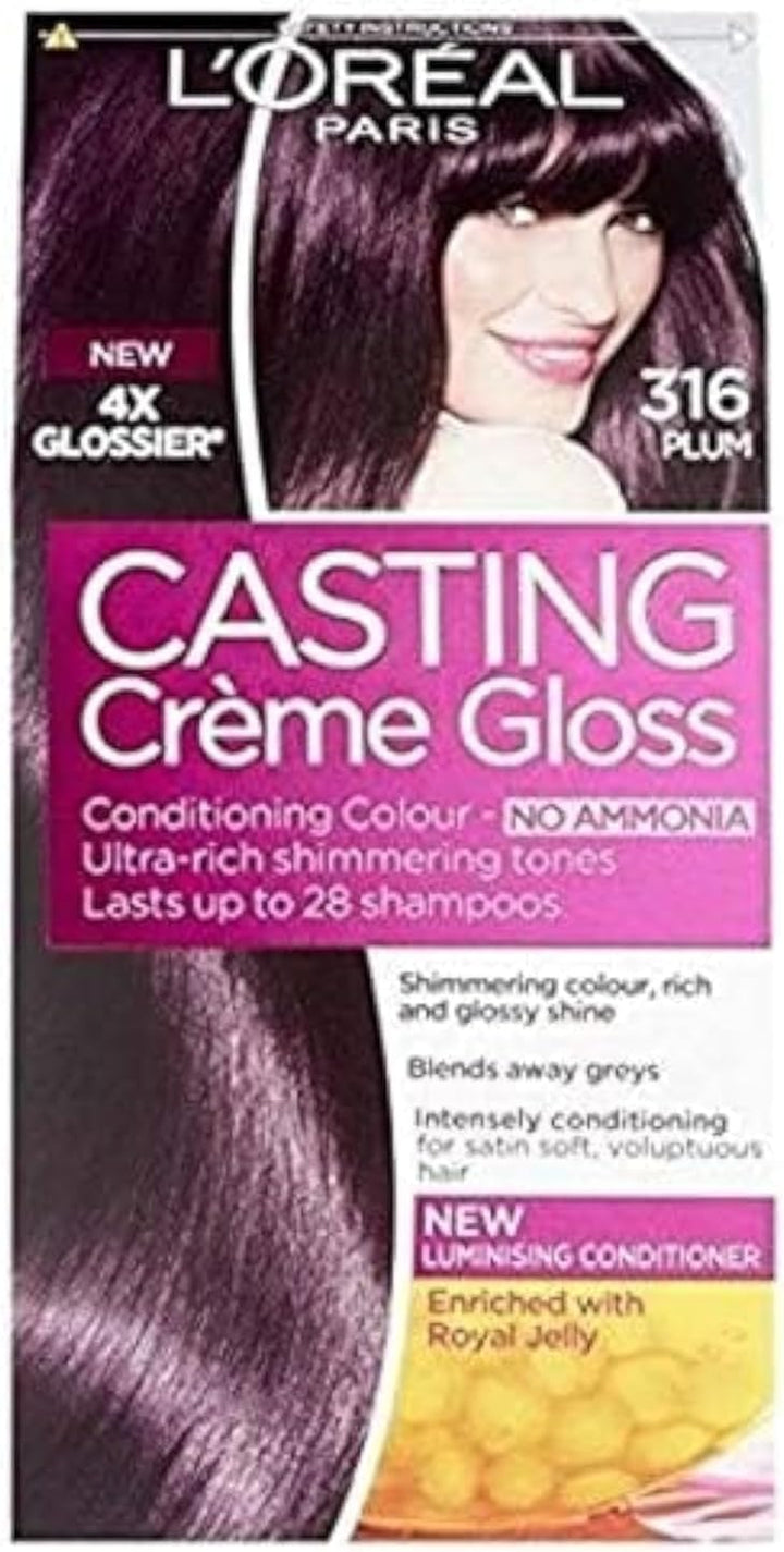 Casting Crème Gloss 600 Dark Blonde: This No-Ammonia, Semi-Permanent Hair Colour Lasts 32 Washes. Enjoy up to 3X Glossier, 4X Silkier, Visibly Healthier Hair with a Luminous Dark Blonde.