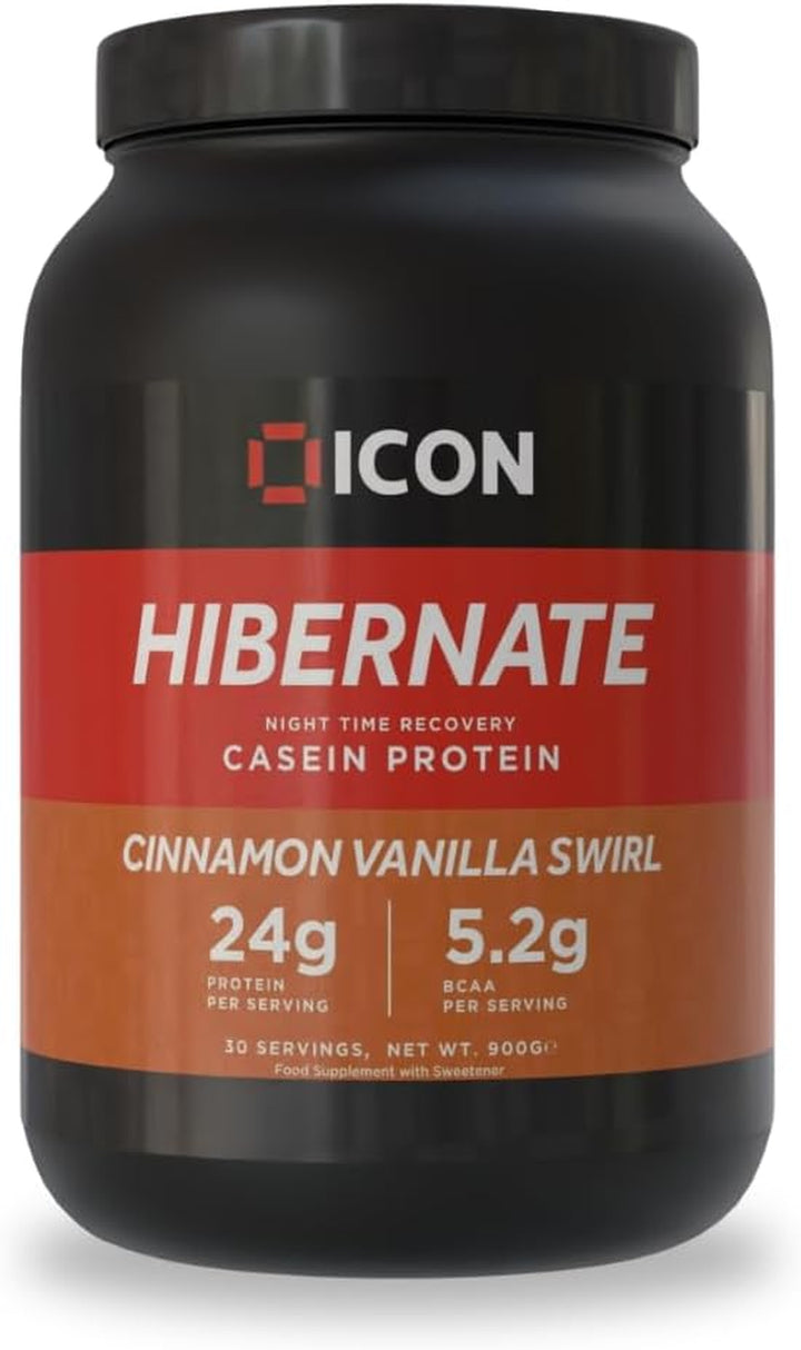 Hibernate Micellar Casein Protein - Double Choc Brownie, Slow-Release Nighttime Recovery Formula, 24G Protein, 100% Grass-Fed Casein, Low Sweetener – 900G, 30 Servings Casein protein, Slow-digesting protein, Protein supplement, Protein powder, Muscle reco