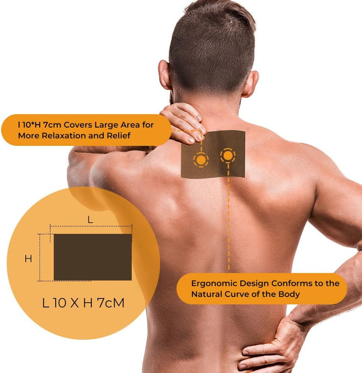 Sciati-Ca Pain Relief Patches,84Pcs Back Pain Relief Patches,Shoulder & Arm & Leg & Knee,Heat Patches for Joint,Effectively Sooth Joint Pain,Relieve Buttock Pain & Relax Muscle Soreness-84Pcs