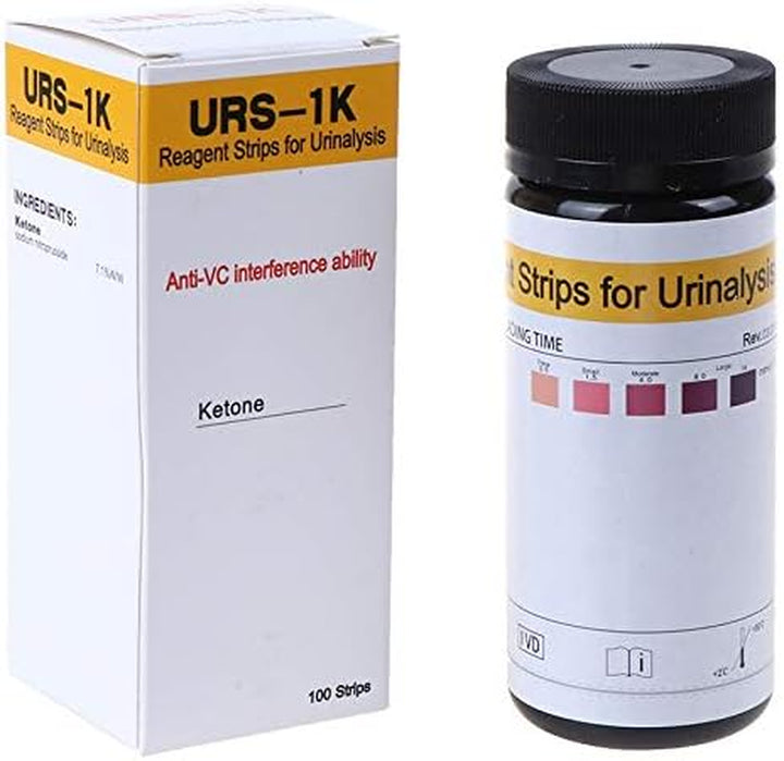 100Pcs/Bottle Ketone Strips Home Ketosis Urine Weight Lose Analysis Strips