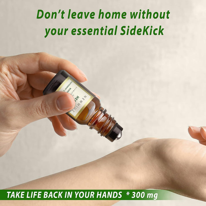 Migraine Stick Headache Roll on 300Mg Hemp Peppermint Eucalyptus Clove & Arnica Aromatherapy Grade Essential Oils for Eaze Head Destress Gifts for Women Perfect Stocking Stuffers