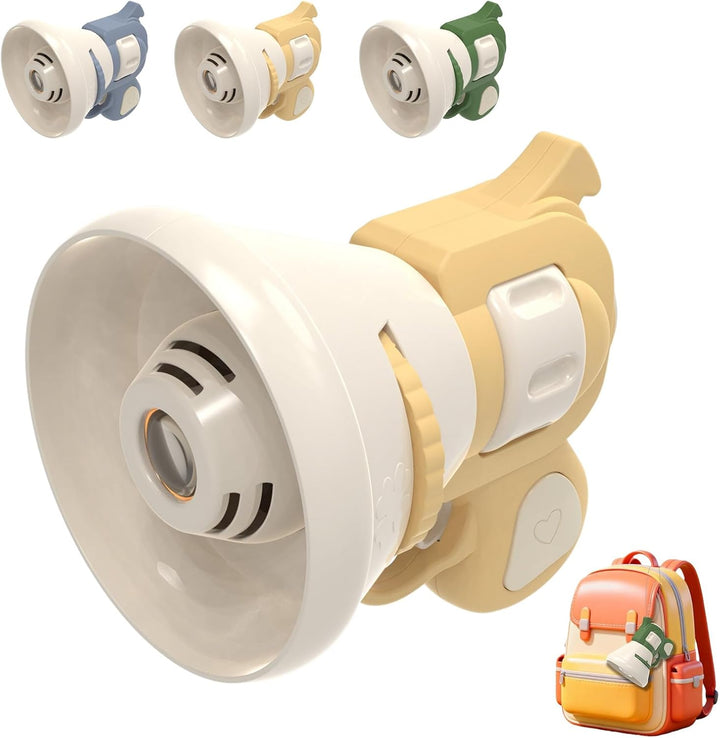 Hilarious Costume Projector & Voice Changer Speaker, Transformation Projector Speaker, Prank Voice Props Can Record Audio, Handheld Projectors Bag Charm for Everyone(Green)