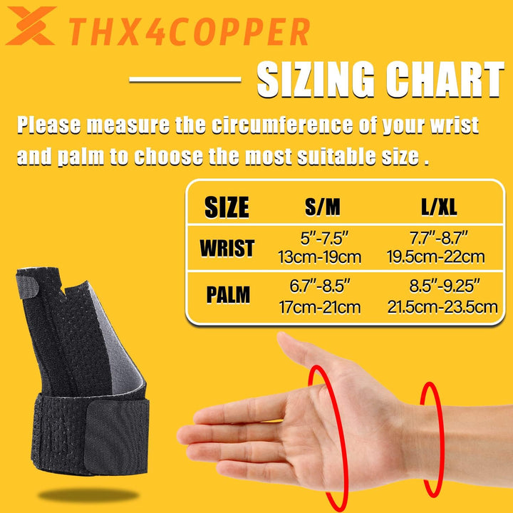 Reversible Thumb & Wrist Stabilizer Splint for Trigger Finger, Pain Relief, Arthritis, Tendonitis, Sprained, Carpal Tunnel, Breathable