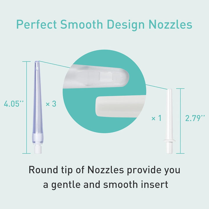 8Oz Enema Bulb Kit Anal Cleaner Enema for Men & Women with 4 Nozzles Anal Douche Colon Cleaning (Transparent)