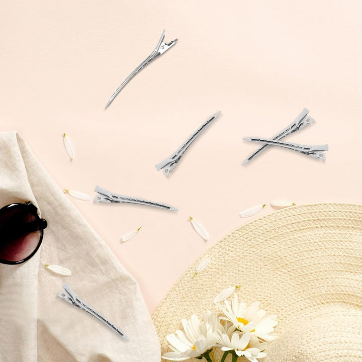 36 X Hair Clips for Styling, 3.5" Duck Bill Clips, Pin Curl Metal Sectioning Rollers, Long Roller Styling Alligator Hairdressing