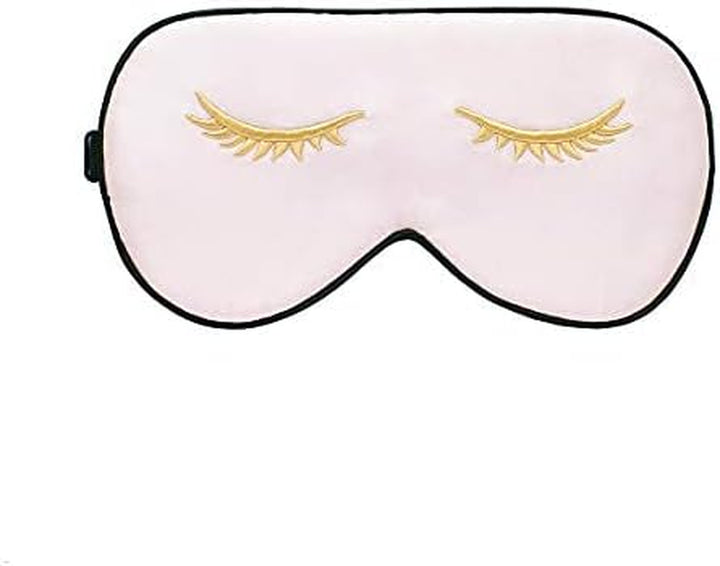 100% Silk Sleep Mask with Adjustable Strap,Comfortable and Super Soft Eye Mask Ultimate Sleeping Aid,Blindford Golden Moon