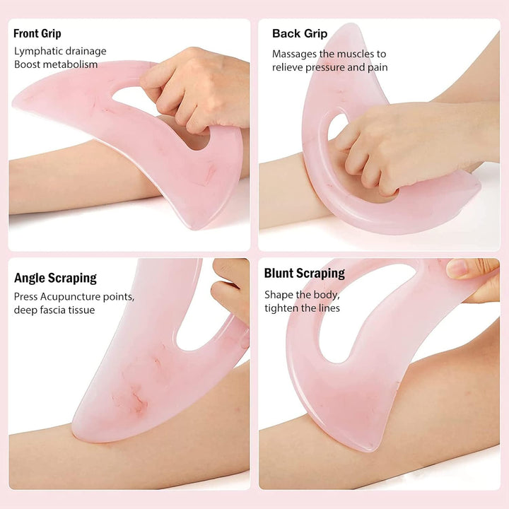 Large Gua Sha Massager, Full Body anti Cellulite Guasha Scraper, Lymphatic Drainage Massage for Legs, Back, Face, Neck, Muscle Relaxation & Pain Relief, Removal of Fatigue