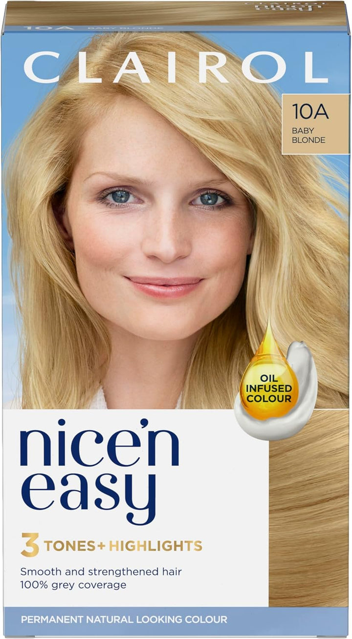 Nice'N Easy Crème, Natural Looking Oil Infused Permanent Hair Dye, 6R Light Auburn, Packaging May Vary