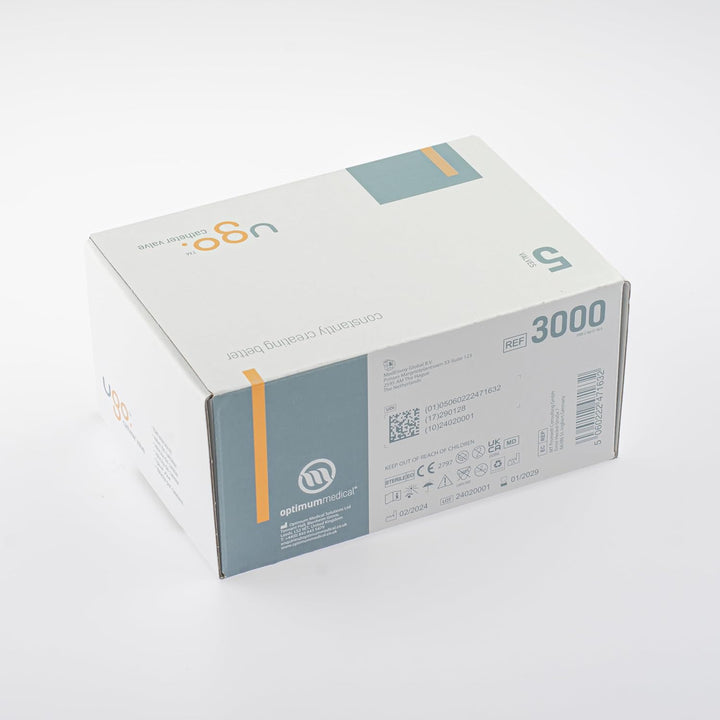 Ugo Catheter Valve - Urine Drainage Catheter Valves, Comfortable Easy to Use Lever Tap with Smooth Edges and Soft Silicone Tubing - an Effective Alternative to Leg Bags (Pack of 5)