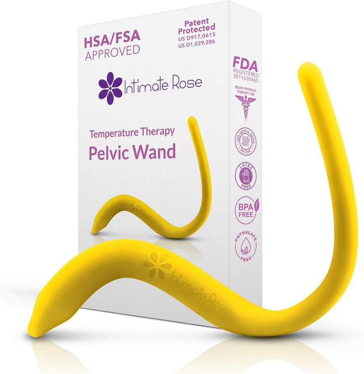 Intimaterose Pelvic Wand, Pelvic Floor Muscle Trigger Point Massager, Perineal Massage Tool for Pelvic Physical Therapy & Pain Relief, Bpa-Free, Latex-Free, Standard (Non-Vibration)