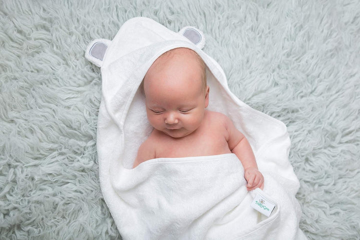 Luxury Hooded Towels for Kids Extra Large 90X90Cm, Newborn Baby Bath Towel or Older Kids Poncho Towel, Thick Soft Absorbent Bamboo, Gift Boxed for Baby Shower. British Seller