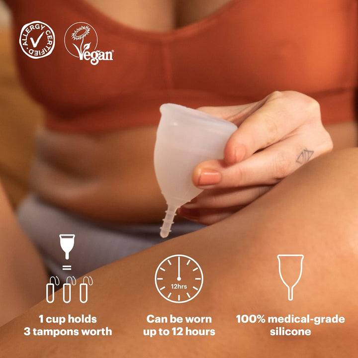 Menstrual Cup (Formerly Organicup) Size A, for Those Who Haven’T Given Birth Vaginally. Award Winning Period Cups