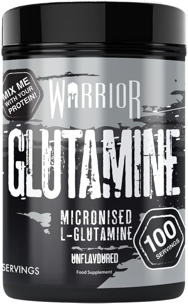 Glutamine 500G - Pure Micronised L-Glutamine Powder - Amino Acid - Muscle Growth & Recovery Supplement- Gut Health - Mix in Protein - Pre and Post Workout - 100 Servings (Unflavoured)