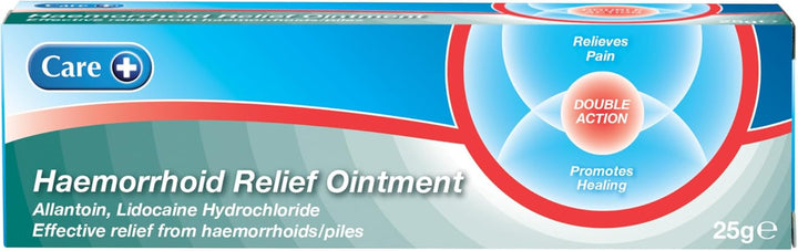 Haemorrhoid Cream 25G, for the Relief of External Haemorrhoids, Double Action Ointment, Relieves Pain and Promotes Healing of Piles