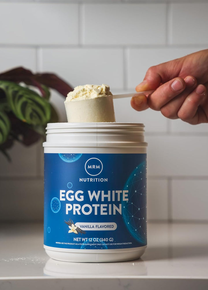Nutrition Egg White Protein | Vanilla Flavored | 23G Fat-Free Protein | with Digestive Enzymes | Highest Biological Value | Clinically Tested | 20 Servings