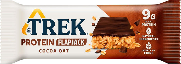 High Protein Flapjack Cocoa Oat, 50 G - Gluten Free Bars – Healthy Snack Bars – Plant Based Protein - Vegan Bars (Pack of 16 Bars) | L0572375-P107199021-M107199013