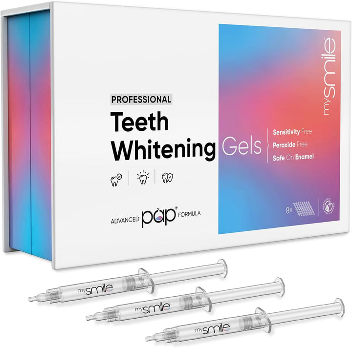 New & Upgraded  Teeth Whitening Gels 8 Refills - Sensitivity & Peroxide-Free - Pap+ Teeth Whitening Gel -Enamel-Safe Syringes - Vegan Stain Remover Gel with Chamomile Not Teeth Whitening Strips