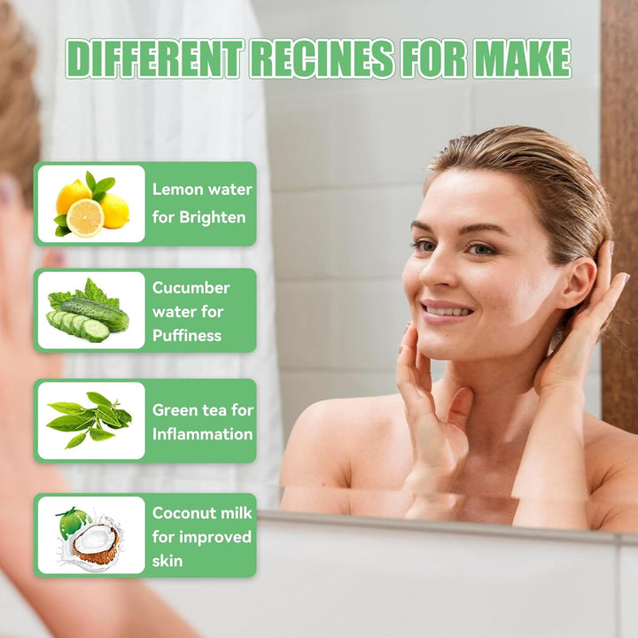 Silicone Ice Face Bowl, Foldable Facebowl with Built-In Icetray, Quick Cooling for Puffiness Relief, Soothe Skin, Bathroom Accessories, Home Travel Use(Red)