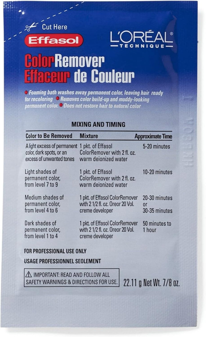 L’OREAL Effasol Color Remover 0.86Oz/22.11G (Quantity: 1 Application)