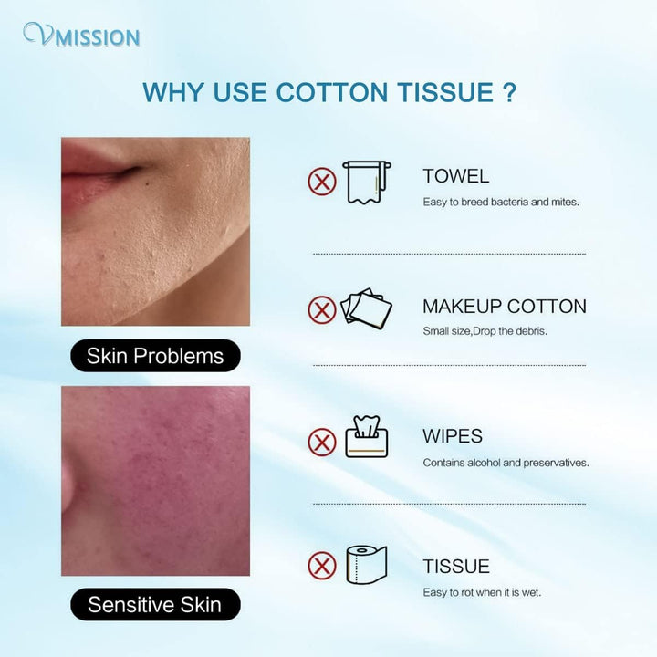 Face Towel 120 Counts, Cotton Tissue Dry Face Wipes for Women, Unscented and Ultra Soft Disposable Face Towel, Cotton Dry Baby Wipes , Make up Removing Thickening for Sensitive Skin 20X20Cm