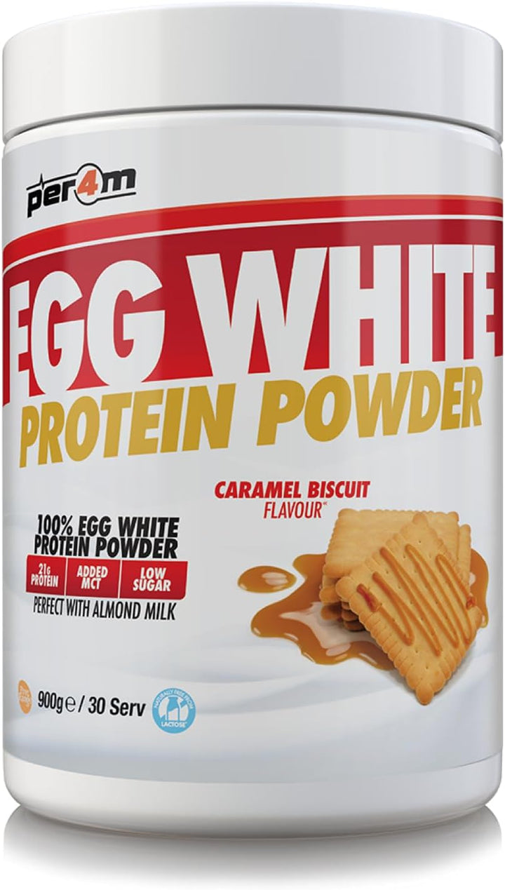 100% Pure Free Range Egg White Protein Powder | High Protein Shake with Added Mcts | Gut Friendly, Lactose-Free & Essential Amino Acids (900G, White Chocolate Hazelnut)