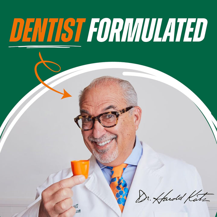 Healthy Gums Mouthwash, Dentist Formulated Oral Rinse for 24 Hours of Plaque Control with Anti-Microbial Ingredient, Alcohol Free, Non-Burning, 500Ml