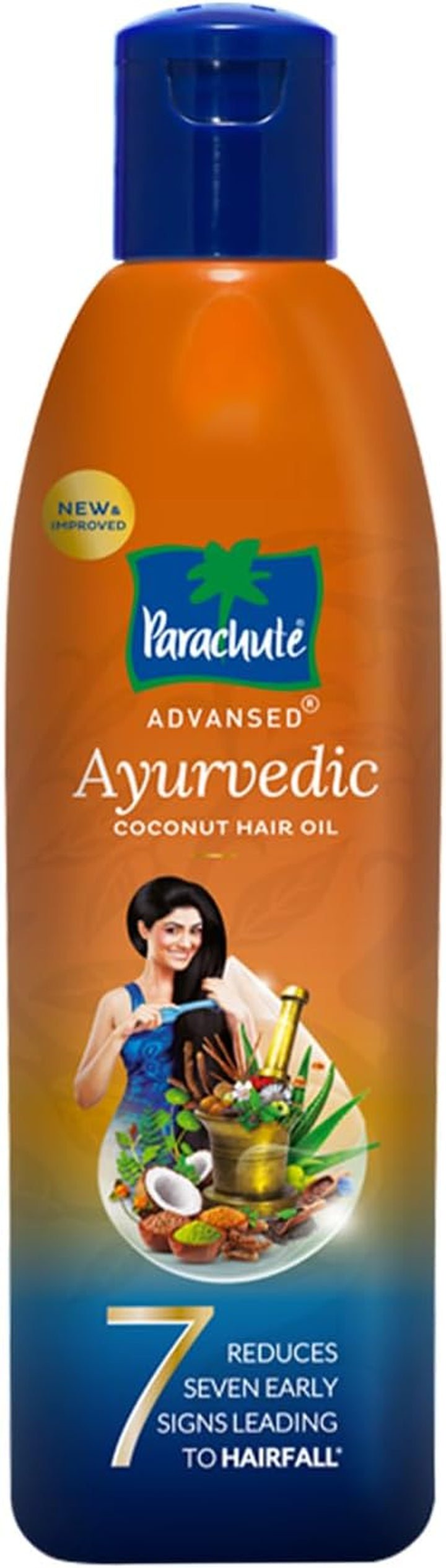 Ayurvedic Coconut Hair Oil | 25 Natural Ingredients to Control Hair Fall | Hair Loss, and 7 Major Hair Problems | Helps in Headache Relief | 190 Ml