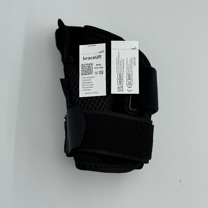 Thumb Support Brace - Splint for Spica and Hand Support, for Arthritis, Tendonitis, Carpal Tunnel Pain Relief and Thumb Sprain (Black)