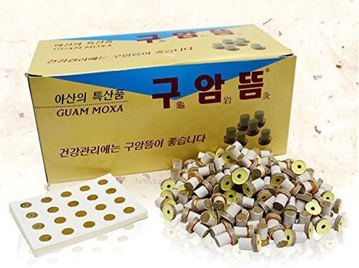 Moxibustion Mini Moxa Stick-On Homeopathic X (1100Pcs / Box)