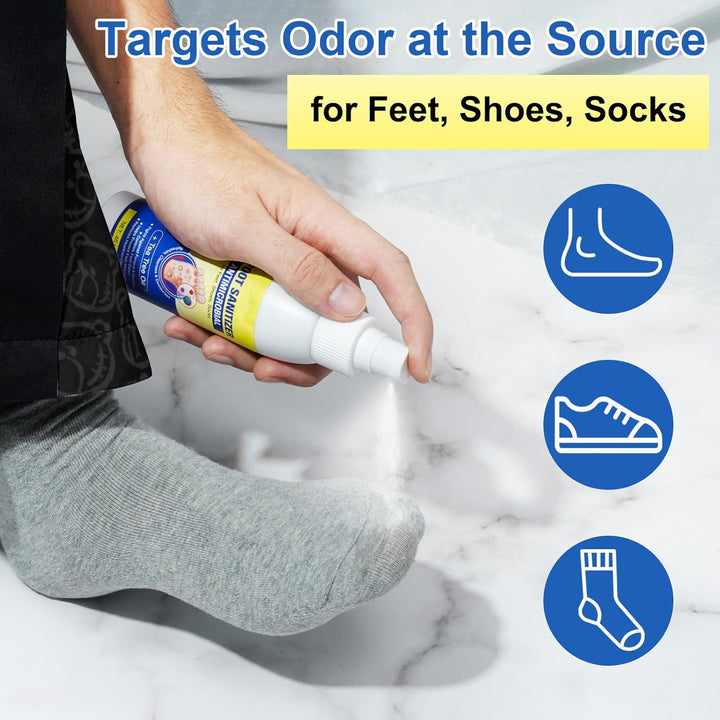 Antifungal Foot Spray 120Ml, Fast-Acting Athlete'S Foot Treatment with Tea Tree Oil, Odor Control & Shoe Sanitizer, 98% Natural Formula for Smelly Feet Relief in Men & Women