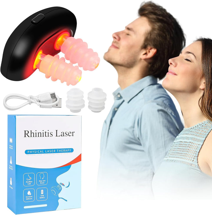 Red Light Nasal Therapy Device,Portable Infrared Light Therapy Instrument,Nasal Red Light Therapy Device,Red Light Nasal Therapy for Nose Nasal Clearing Device