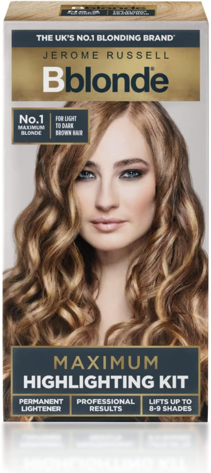 Bblonde Highlighting Kit, Permanent Lightener, Permanent Blonde Bleach Hair Dye, Professional Results, with Avocado Oil, Lifts 8-9 Levels – Highlighting Kit No 1