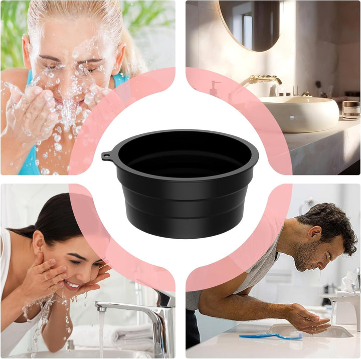 Ice Face Bowl - Facial Dunk Plunge Bowl - Silicone Beauty Skin Firming Washbasin for Home Vacation Traveling Hotel Business Trip