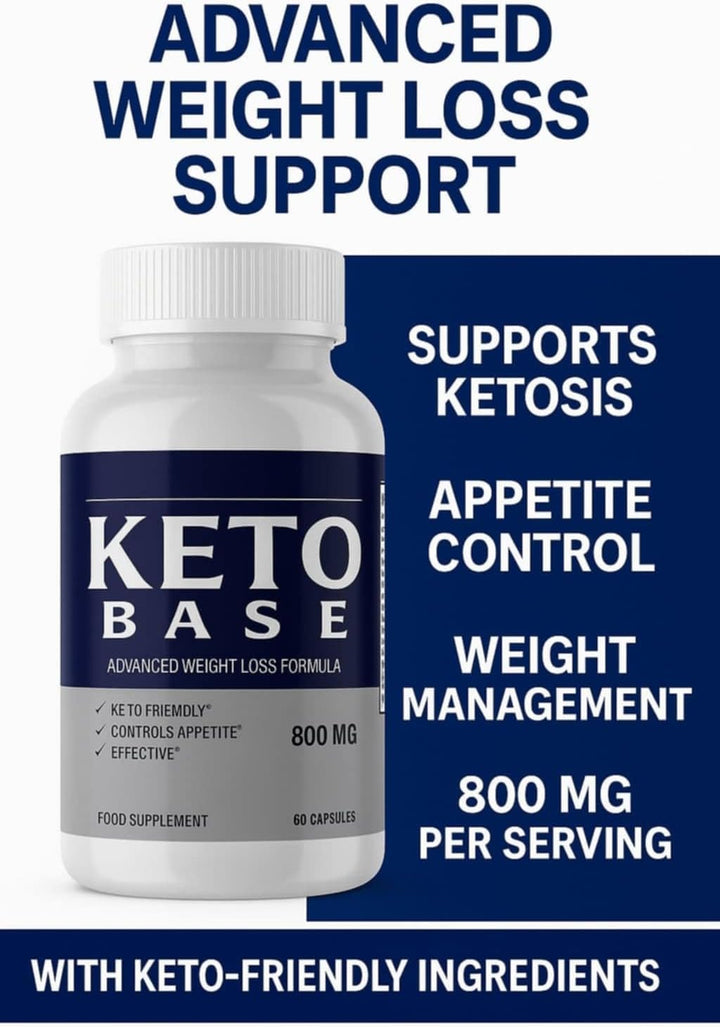 Keto Base - Weight Management Capsules - Natural Ingredients - 60 Capsules/