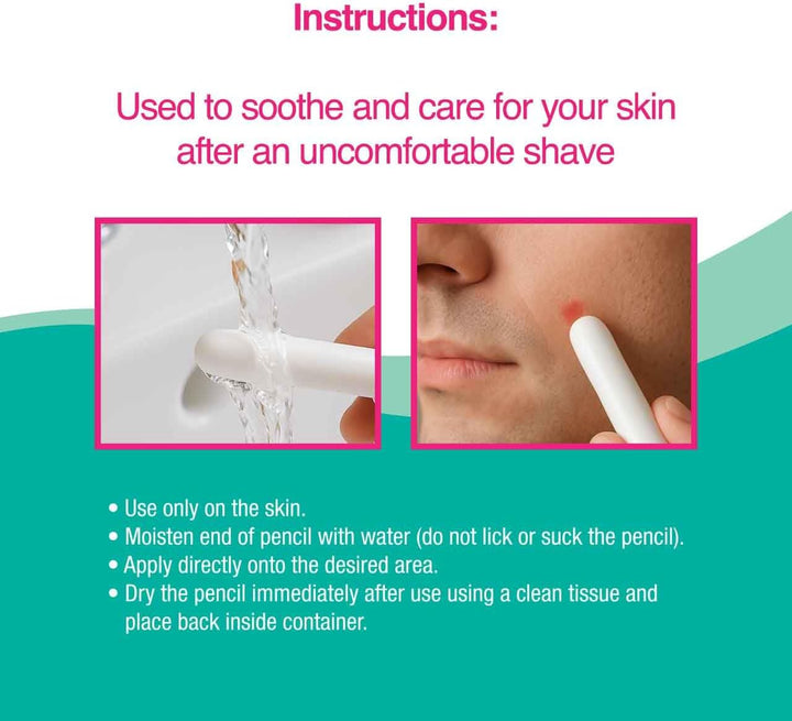 Safe & Sound Styptic Pencil. Stops Bleeding from Shaving and Other Minor Cuts 7.5G